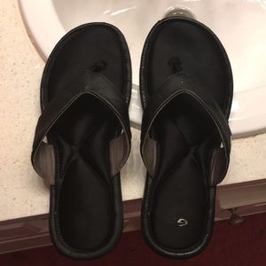 Black flip flops size nine women’s